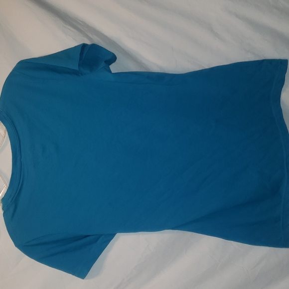 Nike Women Large Dri- Fit T Shirt Slim Fit Basic Short Sleeve Graphic Print - Picture 5 of 5